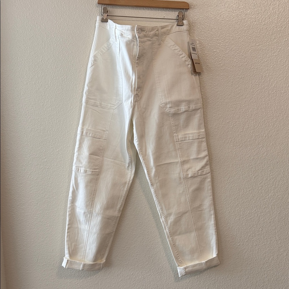 MOTHER Cream Cargo Jeans size 34